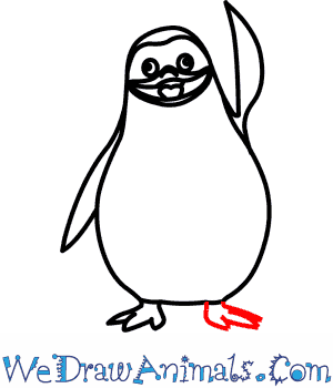 300x350 how to draw the penguins of madagascar - Penguins Of Madagascar Drawing