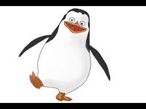 480x360 how to draw private from the penguins of madagascar - Penguins Of Madagascar Drawing