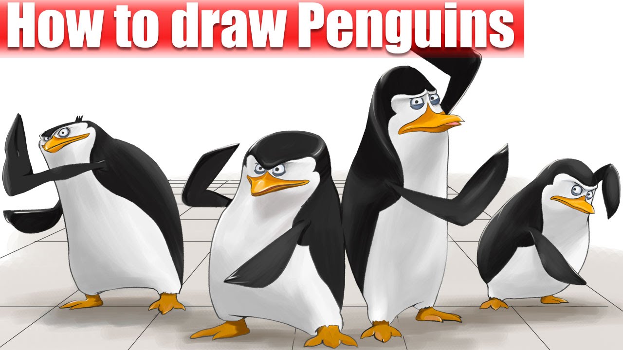 1280x720 how to draw penguins of madagascar - Penguins Of Madagascar Drawing