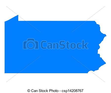 450x380 map of pennsylvania - Pennsylvania Drawing