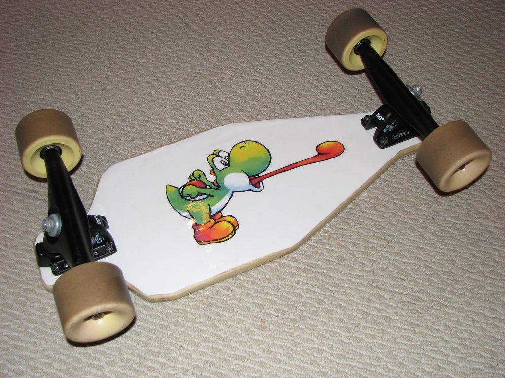 1024x768 yoshi - Penny Board Drawing