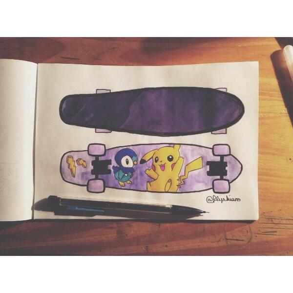 600x600 surn on twitter this is my penny board drawing - Penny Board Drawing
