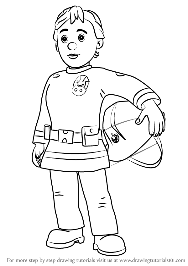 600x846 learn how to draw penny morris from fireman sam - Penny Drawing
