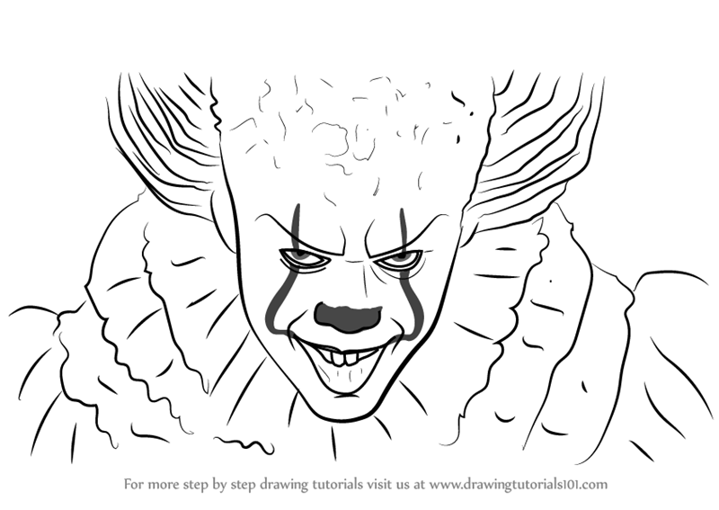 800x567 learn how to draw pennywise - Pennywise Drawing