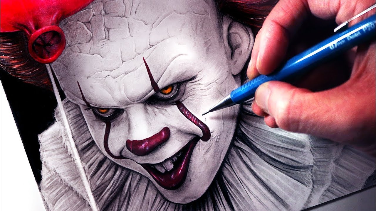 1280x720 let's draw pennywise - Pennywise Drawing