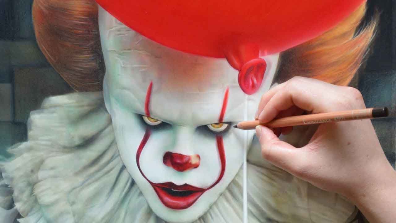 1280x720 drawing it pennywise - Pennywise Drawing