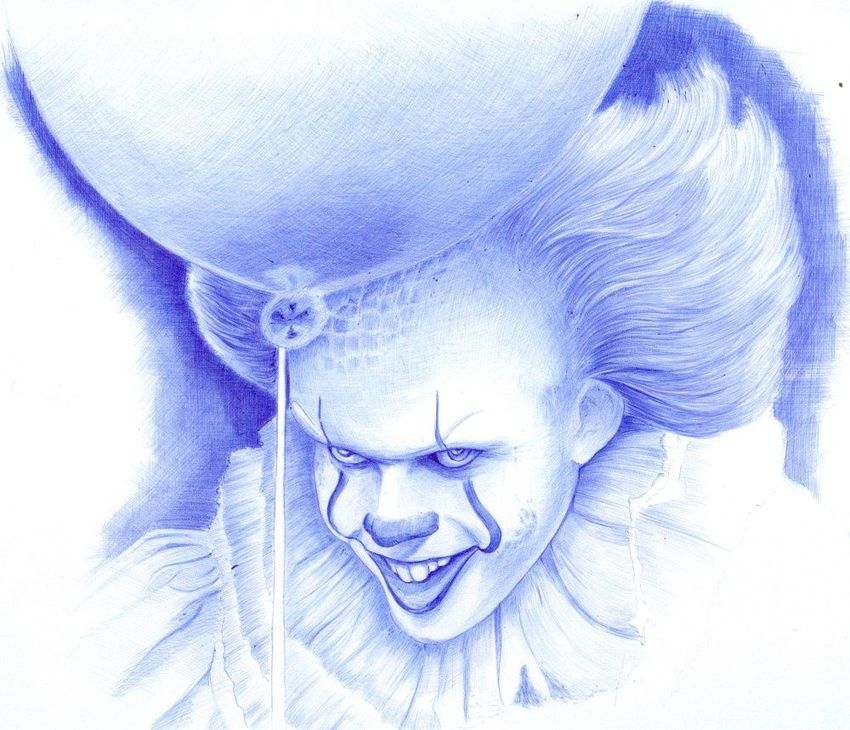 850x730 pennywise the dancing clown drawings sketch - Pennywise The Clown Drawing