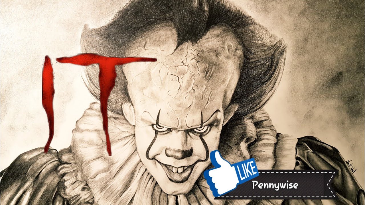 1280x720 drawing pennywise the dancing clown norbertdraw - Pennywise The Clown Drawing