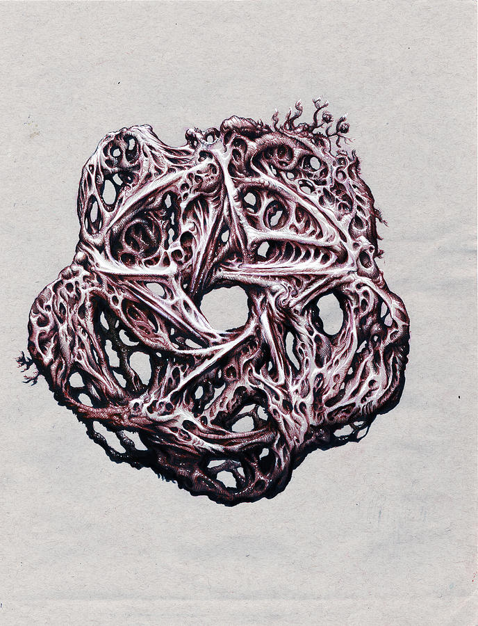 688x900 Pentacle Drawing - Pentacle Drawing