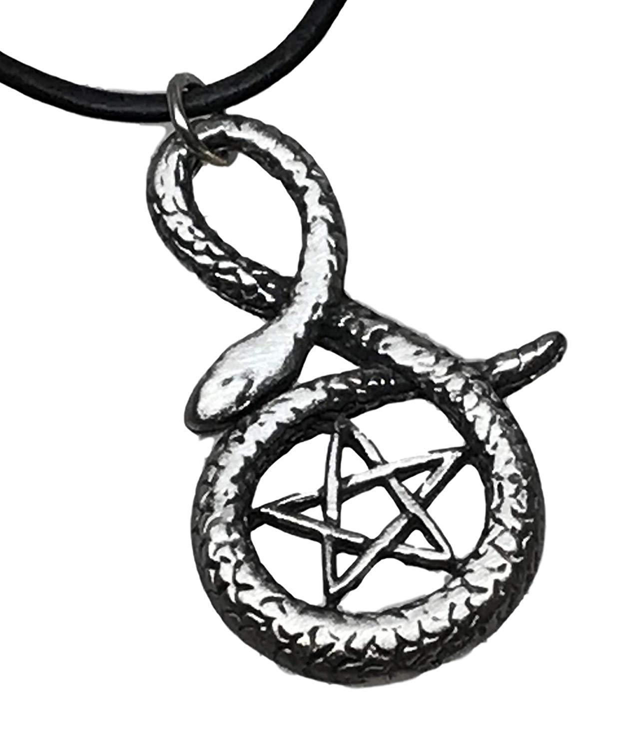 1239x1500 Pewter Snake Pentagram Star Pentacle Pendant - Pentacle Drawing
