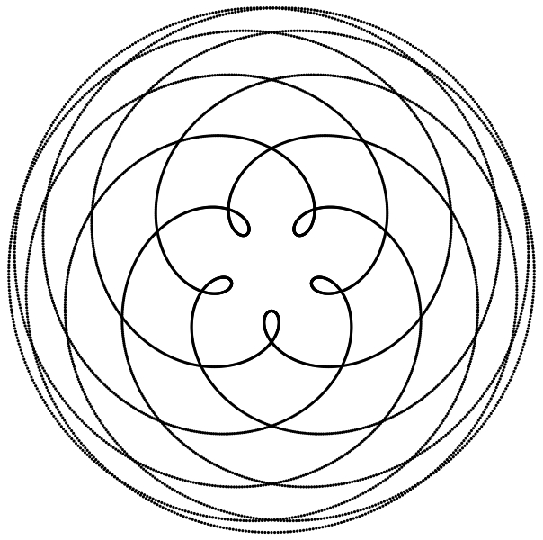 604x600 The Pentagram Of Venus Azimuth - Pentacle Drawing