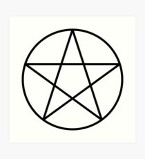 210x230 pentagram drawing art prints redbubble - Pentagram Drawing