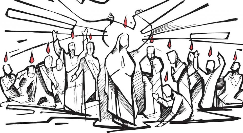 960x526 A Spiritual Network - Pentecost Drawing
