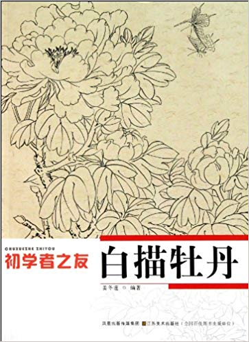 363x499 line drawing peony the friend of the beginners - Peony Line Drawing