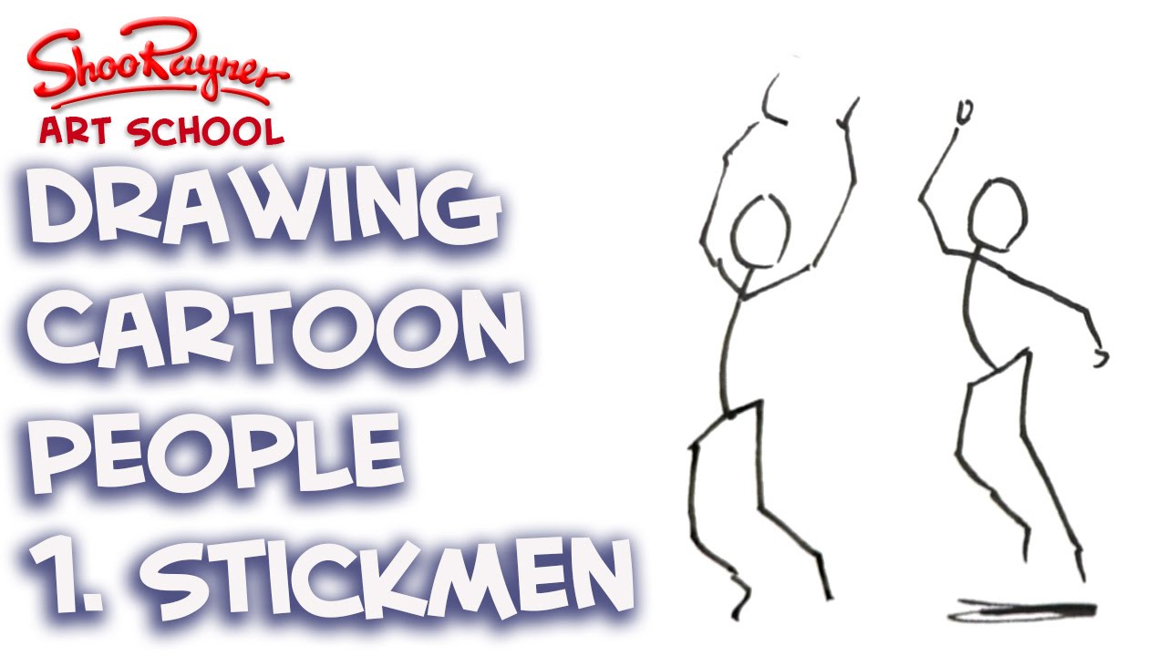 1280x720 How To Draw Stickmen To Begin Drawing Cartoon People - People Cartoon Drawing