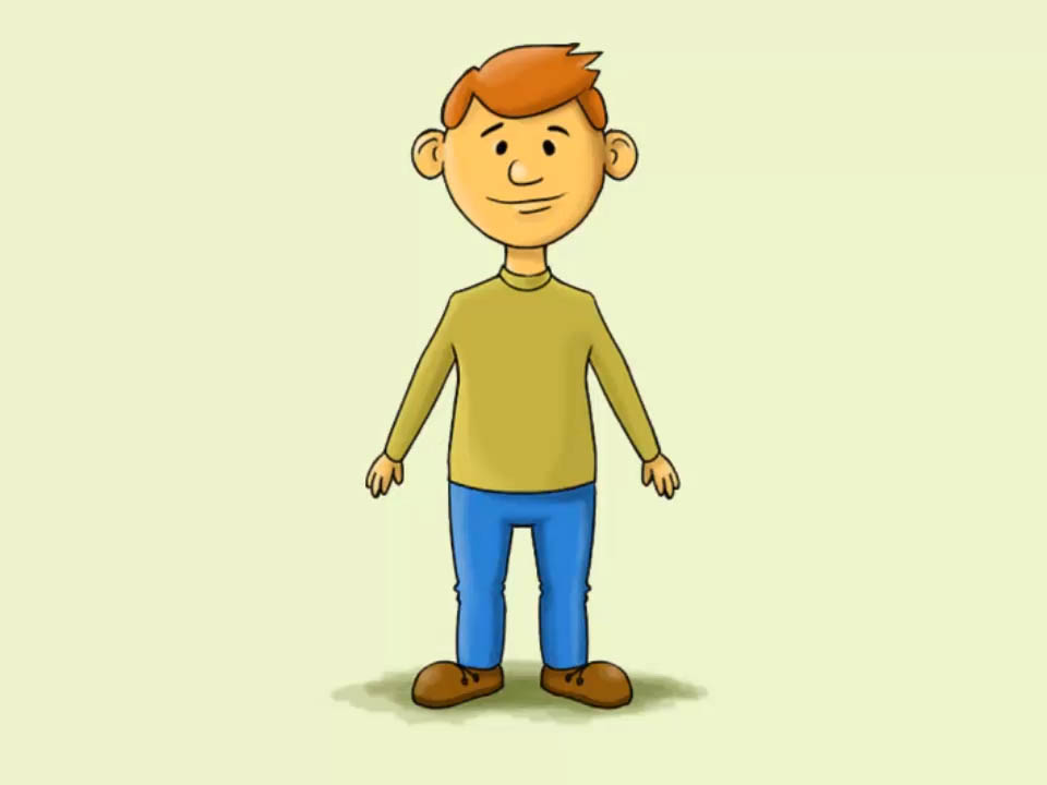 960x720 How To Draw A Cartoon Man Steps - People Cartoon Drawing