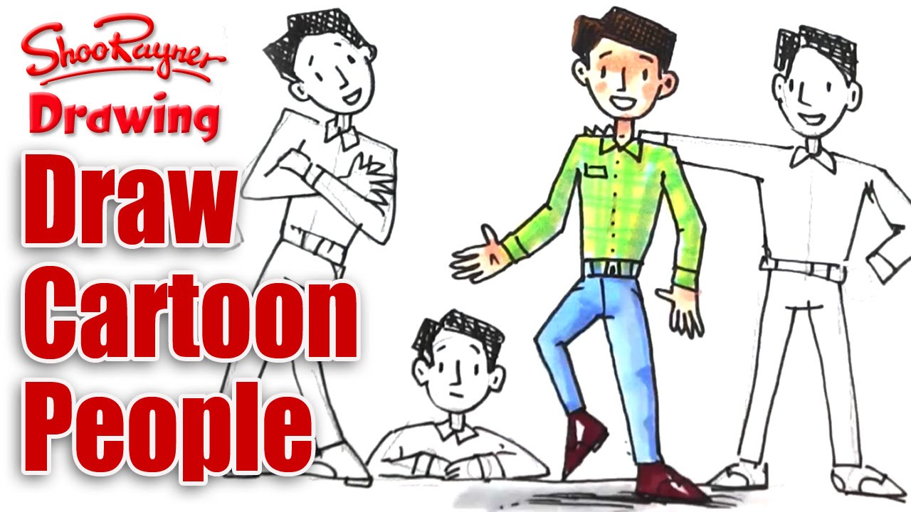 1280x720 How To Draw Cartoon People Part - People Cartoon Drawing