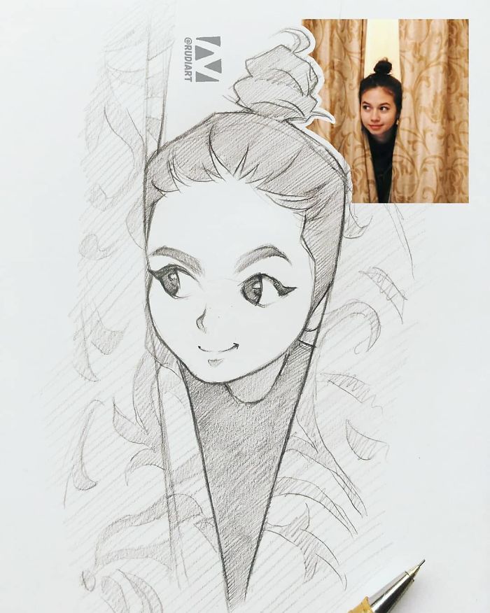 700x876 Indonesian Illustrator Sketches Real People As Cartoons And You - People Cartoon Drawing