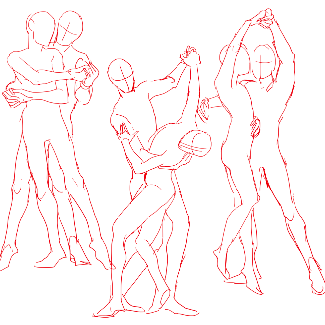 661x662 poses helpfulthig reffed from google images and youtube and also - People Dancing Drawing