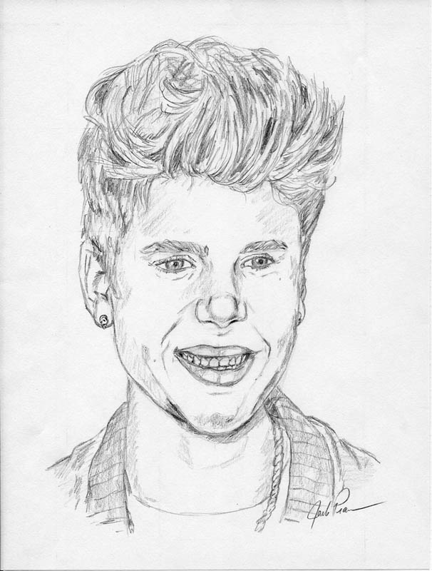 606x800 How To Draw Justin Bieber Let's Draw People - People Drawing