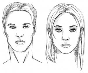 302x249 how to draw realistic people, draw real people, step - People Drawing