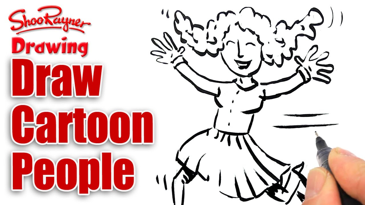 1280x720 Easy Cartoon Drawings Of People Cartoon Fundamentals How To Draw - People Drawings Cartoon