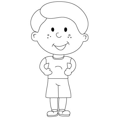 400x400 How To Draw A Person For Kids - People Drawings For Kids