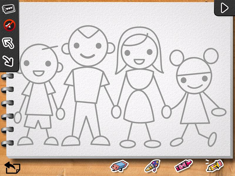 800x600 iluv drawing people best kids apps ipad iphone - People Drawings For Kids