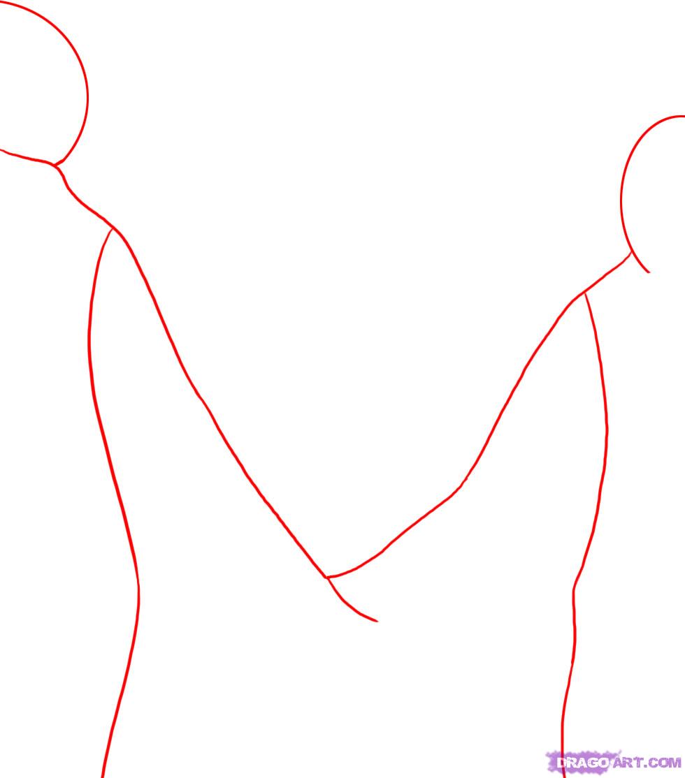 980x1114 Graphic Designing How To Draw People Holding Hands - People Holding Hands Drawing