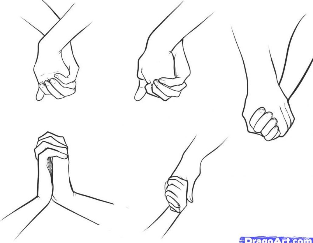 1029x801 how to draw people how to draw people holding each other - People Holding Hands Drawing