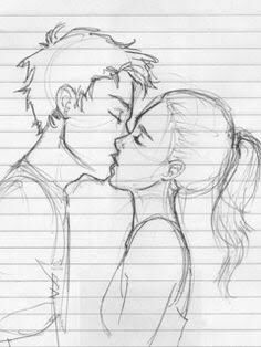 236x314 love is a great thing to have drawings of couples kissing - People Kissing Drawing