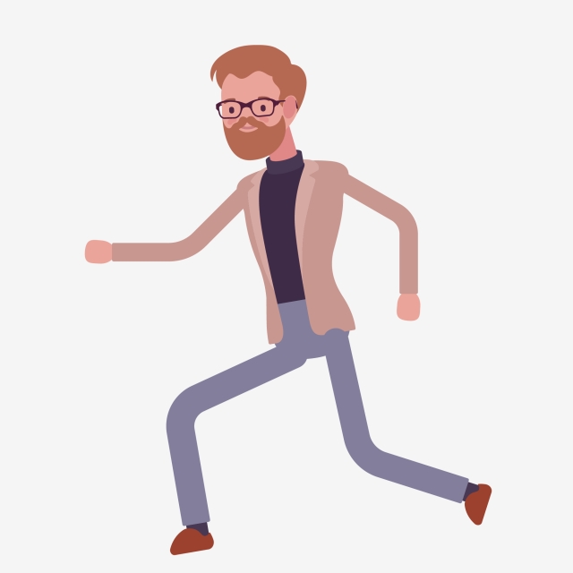 640x640 Drawing Color Ink Character Running, Watercolor Figure, Color Ink - People Running Drawing