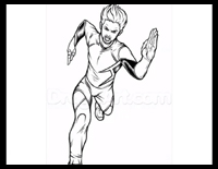 200x155 draw action drawing figures people running, walking, jumping - People Running Drawing