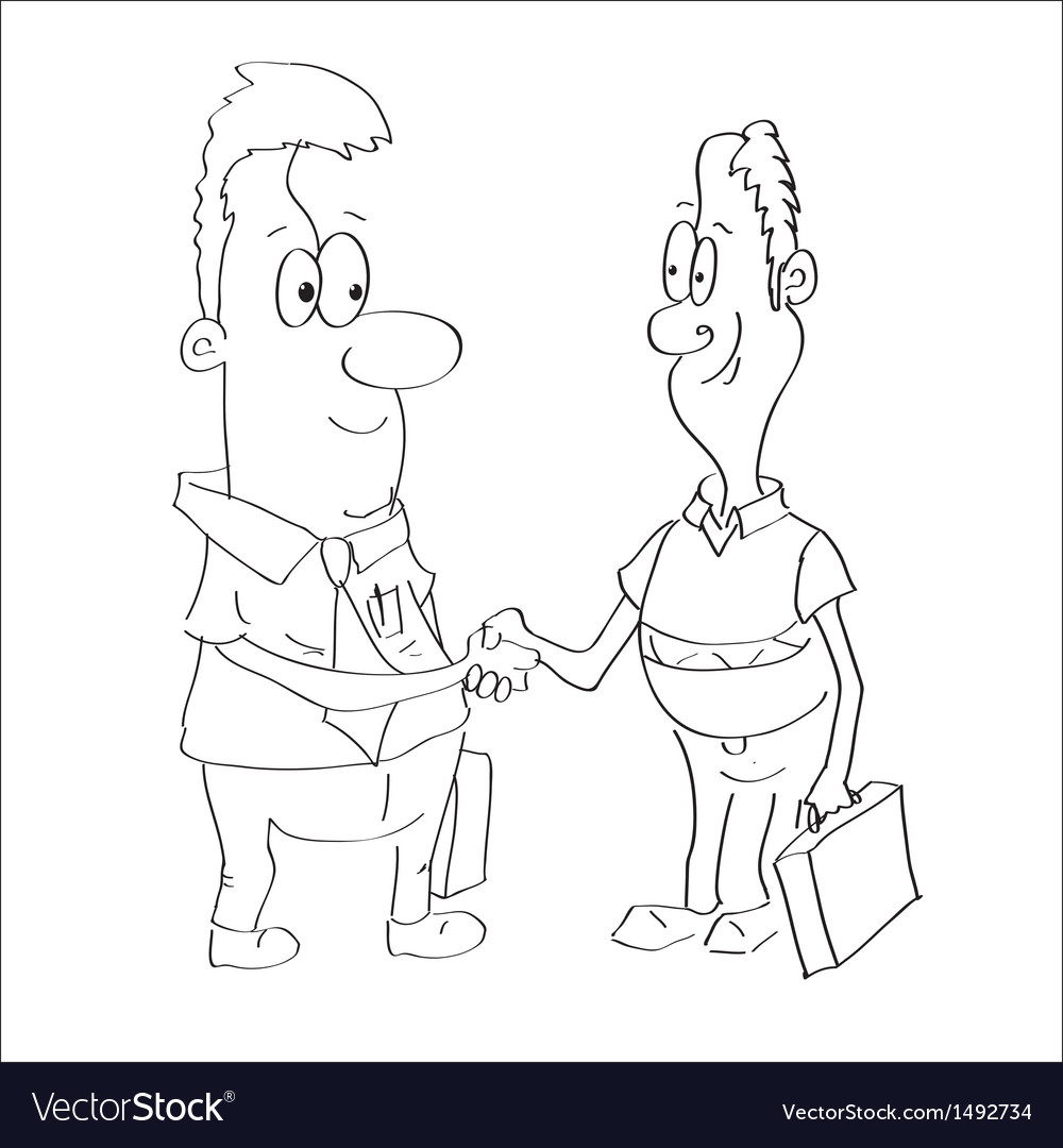 1000x1080 Two People Shaking Hands Drawing - People Shaking Hands Drawing