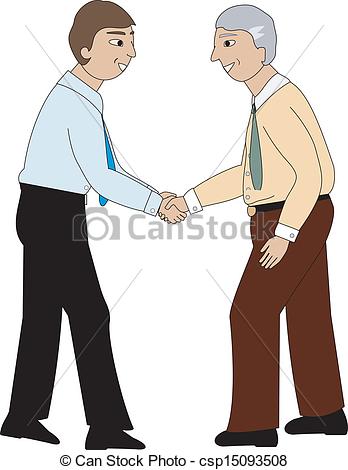 348x470 two men shaking hands two men with shirts and ties shaking hands - People Shaking Hands Drawing
