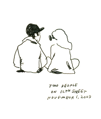 339x400 Every Person In New York - People Sitting Drawing