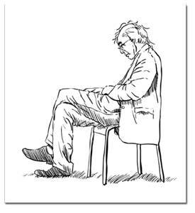 275x300 Step - People Sitting Drawing