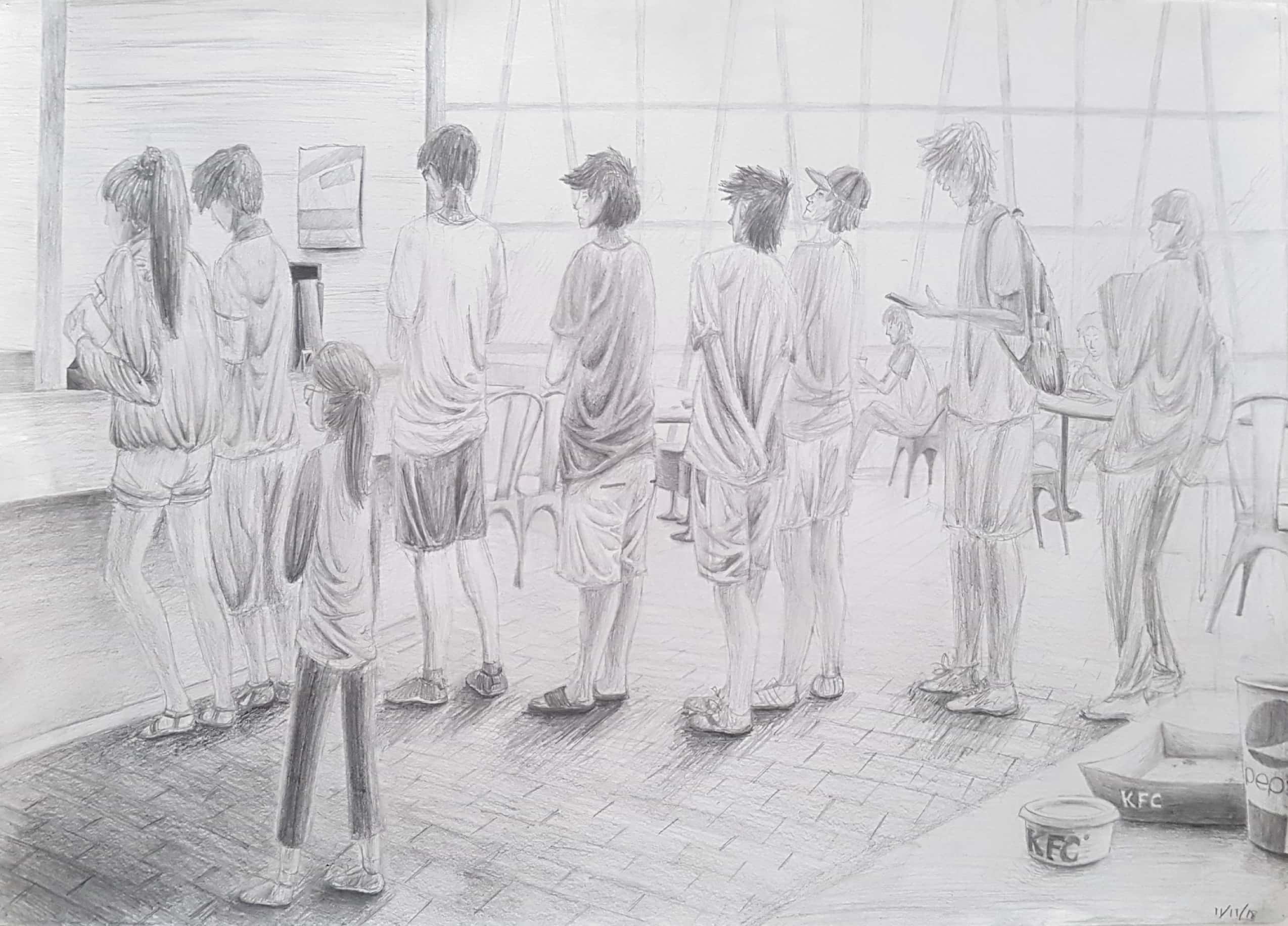 2548x1832 foundation drawing final - People Standing Drawing