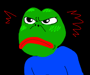 300x250 Angry Pepe Frog Drawing - Pepe Frog Drawing