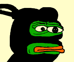 300x250 Ninja Pepe The Frog Drawing - Pepe Frog Drawing