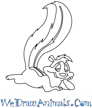 300x350 How To Draw Pepe Le Pew - Pepe Le Pew Drawing