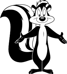 220x243 Le Pew - Pepe Le Pew Drawing