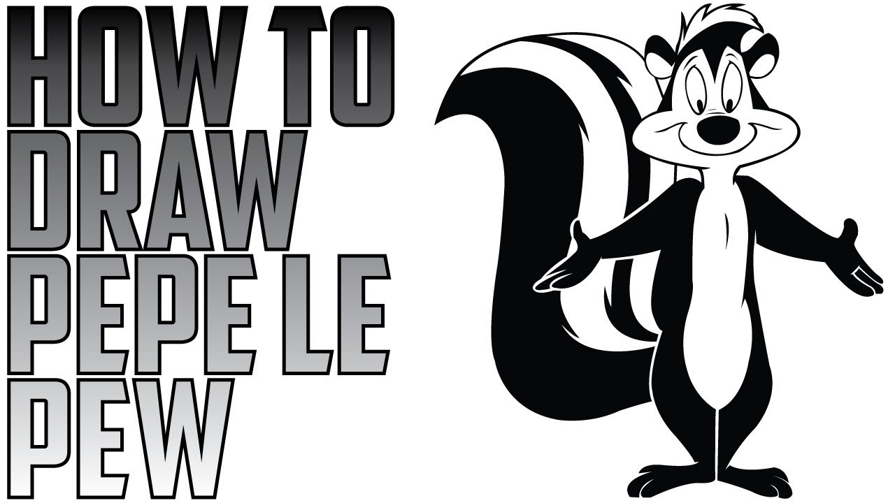 1280x720 How To Draw Pepe Le Pew Easy Drawing Expert - Pepe Le Pew Drawing