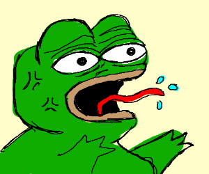 300x250 Angry Pepe The Frog Drawing - Pepe The Frog Drawing