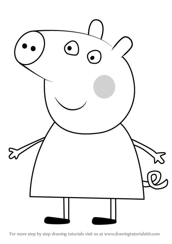 Peppa Drawing at PaintingValley.com | Explore collection of Peppa Drawing