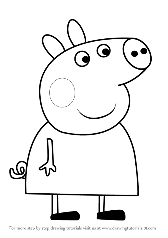 Peppa Drawing At Paintingvalley.com 