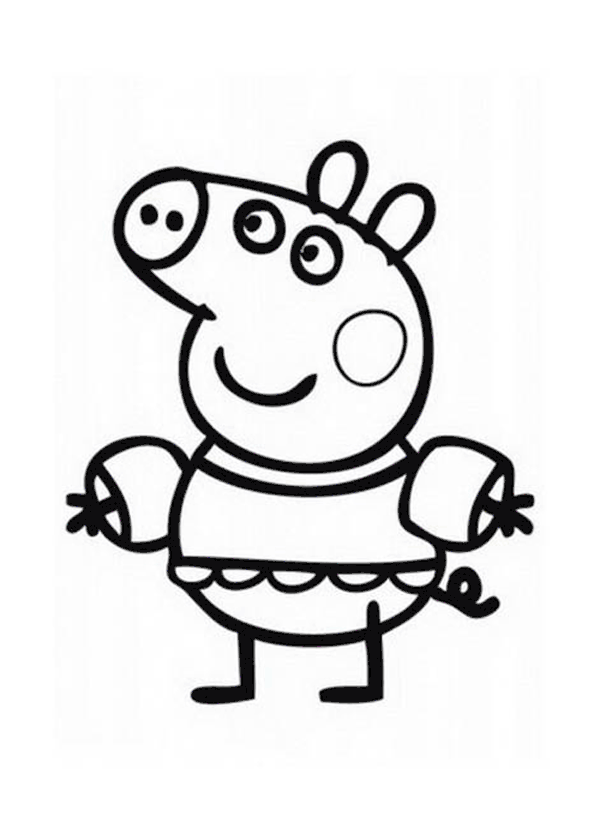600x840 peppa pig - Peppa Pig Drawing