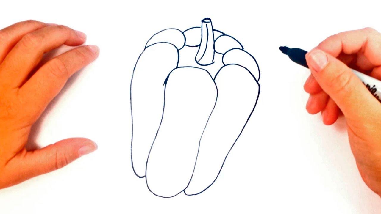 1280x720 how to draw a pepper pepper easy draw tutorial - Pepper Drawing