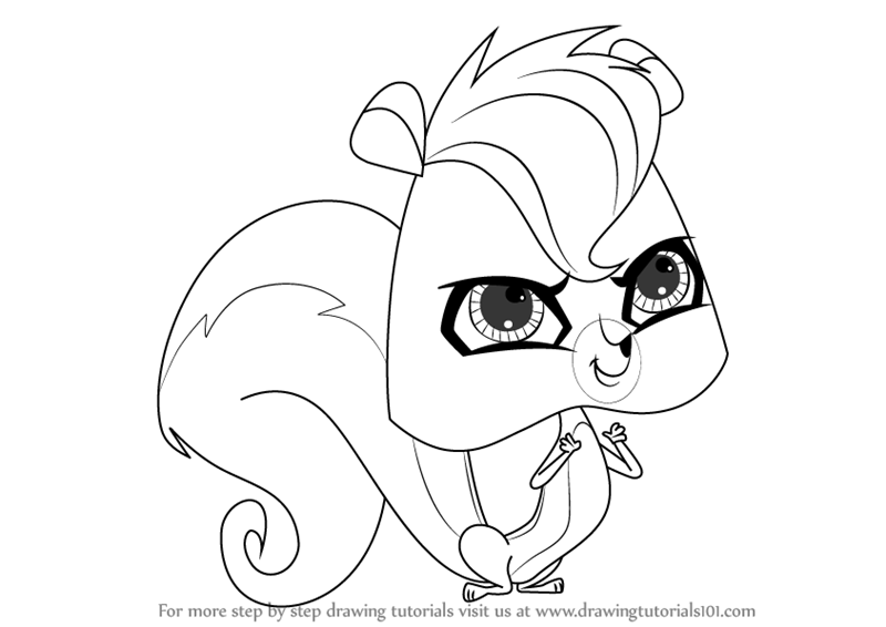 800x566 learn how to draw pepper clark from littlest pet shop - Pepper Drawing