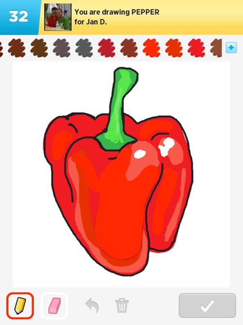 500x667 pepper drawings - Pepper Drawing